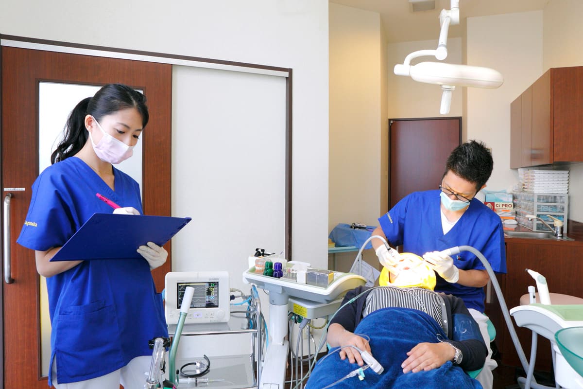 江東区東雲、豊洲の歯医者のキャナルコート歯科クリニック　静脈内鎮静法の流れ STEP4. 治療開始